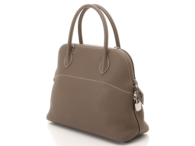 HERMES エルメス ハンドバッグ ボリード31 エトゥープ／SV D刻印