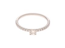Cartier　カルティエ　エタンセル 　リング　PT950プラチナ　　ダイヤモンド　0.18ct 　1.6g　#47　【471】2147200522586