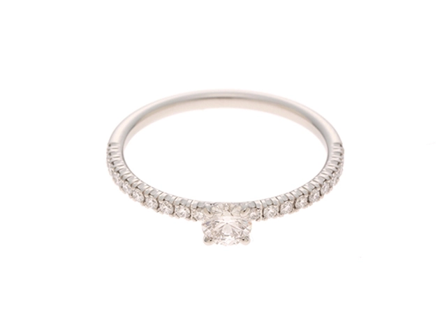 Cartier　カルティエ　エタンセル 　リング　PT950プラチナ　　ダイヤモンド　0.18ct 　1.6g　#47　【471】2147200522586
