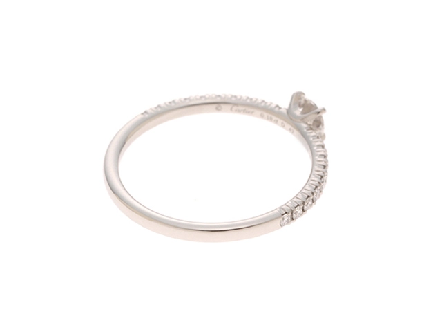 Cartier　カルティエ　エタンセル 　リング　PT950プラチナ　　ダイヤモンド　0.18ct 　1.6g　#47　【471】2147200522586