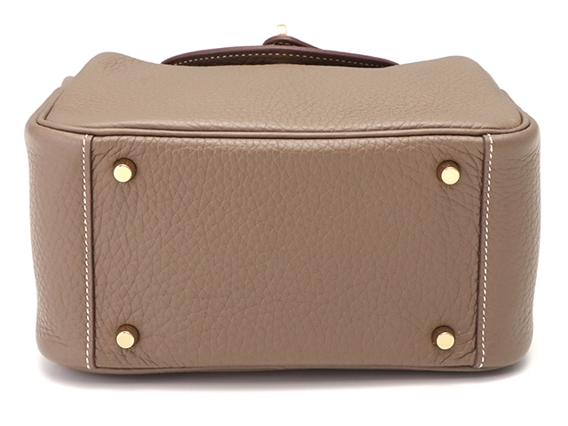 HERMES エルメス ショルダーバッグ リンディミニ エトゥープ トリヨンクレマンス ゴールド金具 Z刻印 2147200524337【430】