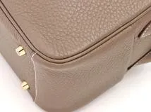 HERMES エルメス ショルダーバッグ リンディミニ エトゥープ トリヨンクレマンス ゴールド金具 Z刻印 2147200524337【430】