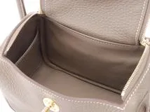 HERMES エルメス ショルダーバッグ リンディミニ エトゥープ トリヨンクレマンス ゴールド金具 Z刻印 2147200524337【430】