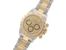 S番 ROLEX ロレックス 腕時計 コスモグラフ デイトナ 16523G 8Pダイヤモンドシャンパン文字盤 K18イエローゴールド／オイスタースチール 自動巻き【472】SJ