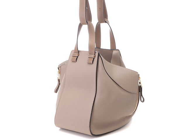 LOEWE ロエベ ハンモックバッグ ミディアム ベージュ/ブラウン カーフ  