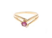 JEWELRY ノンブランドジュエリー リング 11号 K18/イロイシ/ダイヤモンド/重さ約2.2g【472】YY