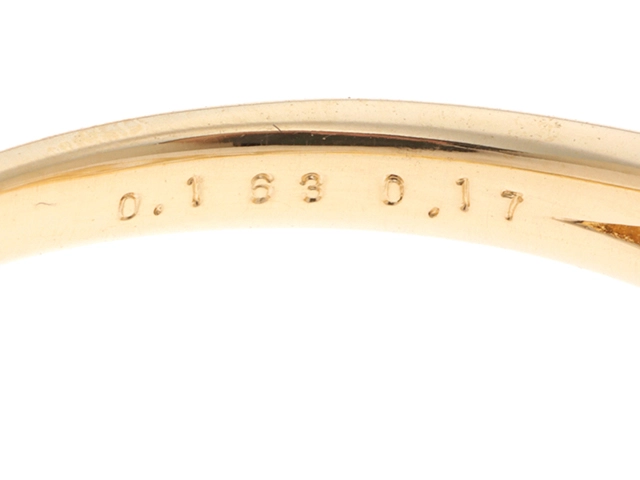 JEWELRY ノンブランド ジュエリー 指輪 リング K18 イエローゴールド ダイヤモンド 15号 3.4g【473】