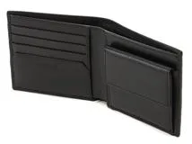 BVLGARI　ブルガリ　オクト2つ折り財布　ブラックレザー　36964　2147200533025　【205】