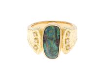 TASAKI タサキ 貴金属・ジュエリー 指輪・リング K18 ブラックオパール ダイヤモンド(0.08ct)  2147200533599【430】