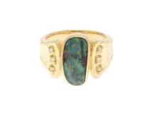 TASAKI タサキ 貴金属・ジュエリー 指輪・リング K18 ブラックオパール ダイヤモンド(0.08ct)  2147200533599【430】