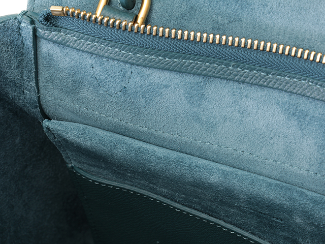 CELINE セリーヌ マイクロ ベルトバッグ プルシアンブルー