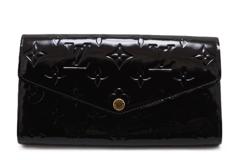 LOUIS VUITTON ルイ･ヴィトン ポルトフォイユ・サラ 長財布 M90152 ヴェルニ アマラント 【460】2147200534855