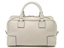 LOEWE　ロエベ　2WAYバッグ　アマソナ28　ホワイト　カーフ【433】2147200535395