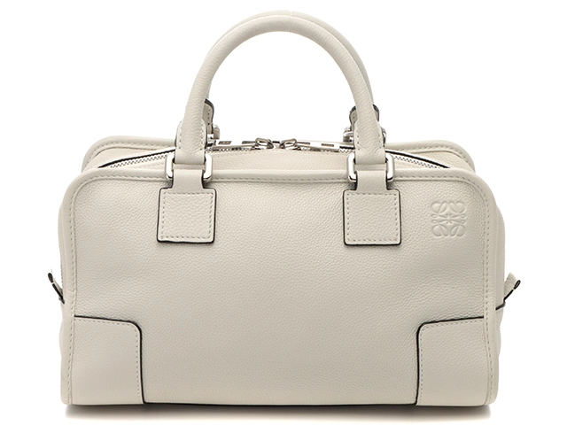 LOEWE　ロエベ　2WAYバッグ　アマソナ28　ホワイト　カーフ【433】2147200535395