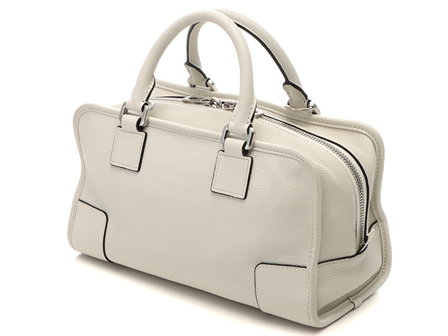 LOEWE ロエベ 2WAYバッグ アマソナ28 ホワイト カーフ 【471】L