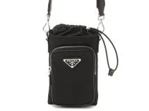 PRADA プラダ Re-Nylon スマートフォンケース 2ZH155 ブラック PRADA プラダ Re-Nylon スマートフォンケース 2ZH155 ブラック