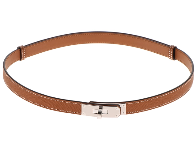 【HERMES】ケリー18 エトゥープ ベルト ヴォーエプソン K刻印 HERMES エルメス ベルト ケリー18 ヴォーエプソン ゴールド