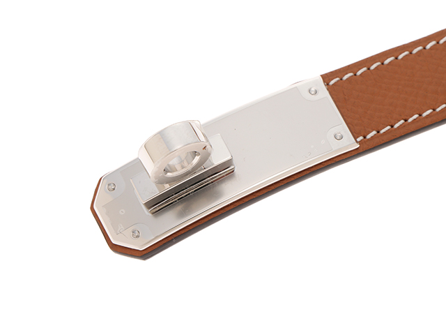 HERMES エルメス ベルト ケリー18 ヴォーエプソン ゴールド