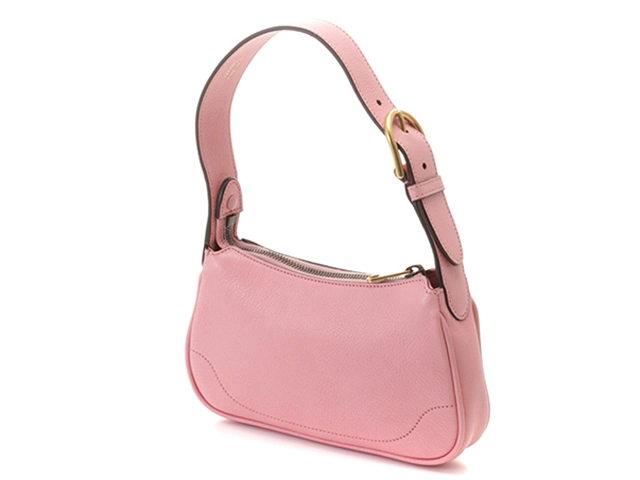 GUCCI　グッチ アフロディーテ　ＧＧマーモント　ミニショルダーバッグ　739076　ピンク　レザー　2147200536262【434】