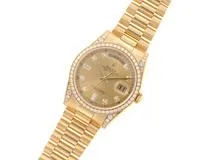 ランダム番 ROLEX ロレックス 腕時計 デイデイト36 118388A K18イエローゴールド 10Pダイヤモンドシャンパン文字盤 ベゼル/ラグダイヤモンド 自動巻き【472】SJ