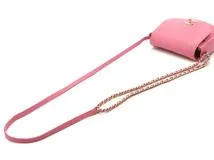 CHANEL シャネル マトラッセ ミニチェーンショルダーバッグ ピンク/GP