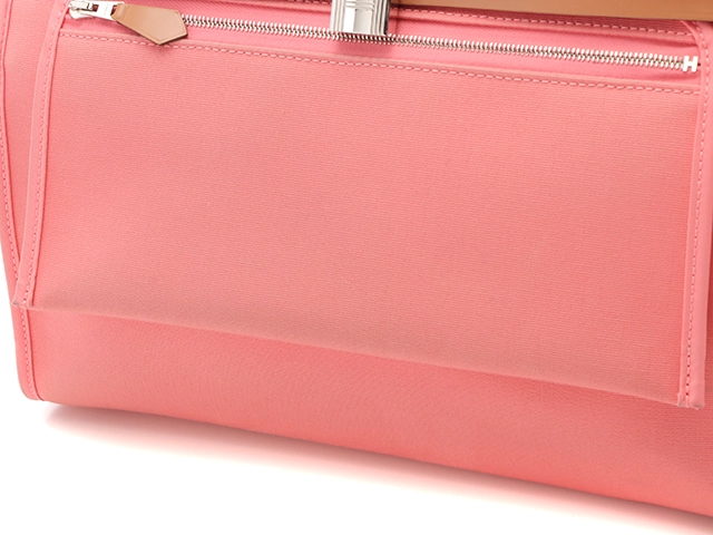 HERMES エルメス バッグ エールバッグジップPM トワルオフィシェ/バッシュハンター ローズアザレ/ナチュラル SV金具 A刻印【431】2147200537665