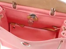 HERMES　エルメス　バッグ　エールバッグジップPM　トワルオフィシェ/バッシュハンター　ローズアザレ/ナチュラル　SV金具　A刻印【431】2147200537665