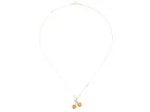 JEWELRY　ジュエリー　ネックレス　K18 ゴールド　シトリン1.40ct/ダイヤモンド0.15ct　約2.8g　2147200538907【208】