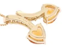 JEWELRY　ジュエリー　ネックレス　K18 ゴールド　シトリン1.40ct/ダイヤモンド0.15ct　約2.8g　2147200538907【208】