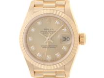 W番　ROLEX　ロレックス　デイトジャストYG　69178G　10PD　金無垢　18YG　自動巻き　レディース　腕時計（2147200539508）【200】C