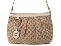 GUCCI　グッチ　スーキー　GGショルダーバッグ ベージュ　アイボリー　キャンバス　レザー　296834【431】2147200540009