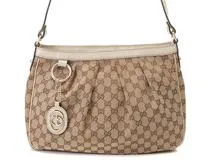 GUCCI　グッチ　スーキー　GGショルダーバッグ ベージュ　アイボリー　キャンバス　レザー　296834【431】2147200540009
