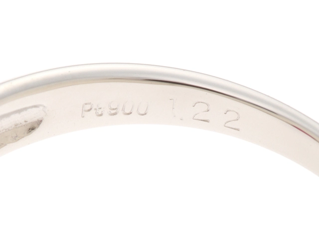 JEWELRY　ジュエリー　　リング　PT900　プラチナ　12号　ダイヤモンド0.11　ルビー1.22 　　約4.1g　2147200540092　【208】