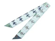 HERMES エルメス ツイリー HERMES PARADE ブルーグラシエ
