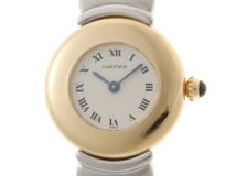 CARTIER　カルティエ　コリゼベルエポック　クォーツ　女性　YG/SS　アイボリー　W40001F2　【432】　【2147200541495】