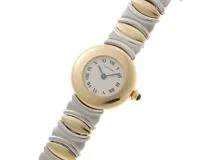 CARTIER　カルティエ　コリゼベルエポック　クォーツ　女性　YG/SS　アイボリー　W40001F2　【432】　【2147200541495】