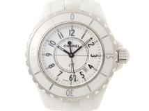 CHANEL　シャネル　J12　H0968　腕時計　ホワイト文字盤　クオーツ　セラミック　レディース　2147200543499　【205】