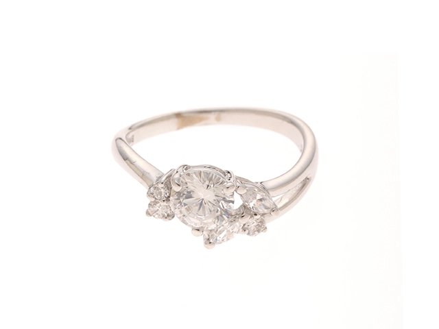【美品】 JEWELRY ジュエリー #8 指輪 K18ホワイトゴールド リング ホワイトゴールド