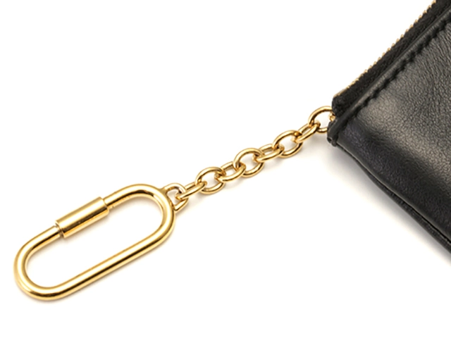 CELINE セリーヌ コインパース キュイル トリオンフ ブラック カーフ 【434】2147200544427