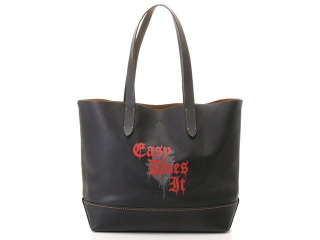 COACH ブラックレザー トートバッグ COACH ブラックレザー トートバッグ