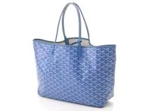 GOYARD ゴヤール サンルイPM ブルー PVC／レザー 【431