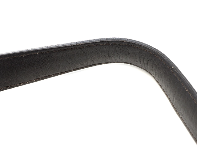 FURLA フルラ バイカラー ショルダーバッグ ネイビー／ダークブラウン レザー F6356【430】2147200546773