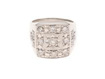 JEWELRY　ジュエリー　リング　プラチナ　PT900　ダイヤモンド0.25/1.12カラット　36g　#21　【471】L
