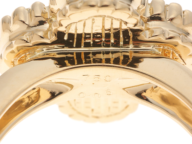 JEWELRY ジュエリー リング K18 イエローゴールド 白蝶貝