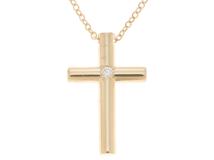 TIFFANY＆CO　ティファニー　クロス  　ネックレス　K18　ダイヤモンド  　3.4g  【430】　2147200550978