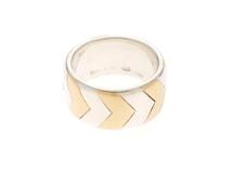 TIFFANY&CO　ティファニー　デザインリング　シルバー　イエローゴールド　約12.9g　約13号【431】2147200551814