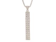 JEWELRY ノンブランドジュエリー ネックレス プラチナ850/プラチナ900(モチーフ部分)/ダイヤモンド1.283ct/重さ約22.4g【472】YY