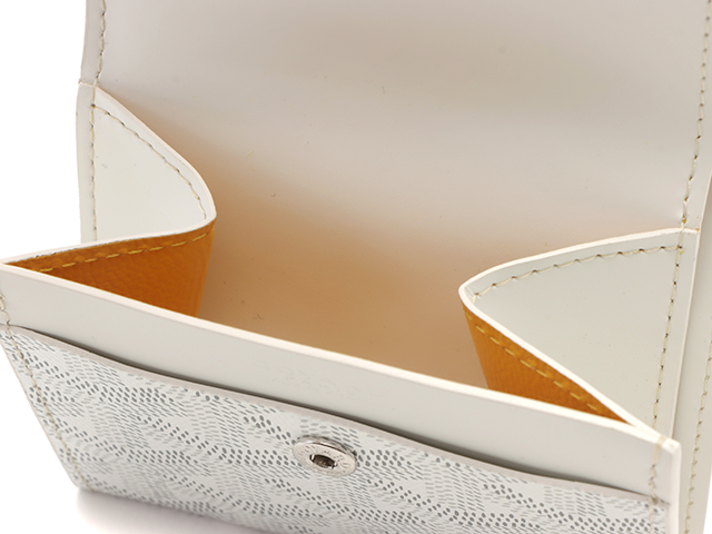 GOYARD ゴヤール マリニー ウォレット ホワイト PVC／カーフ