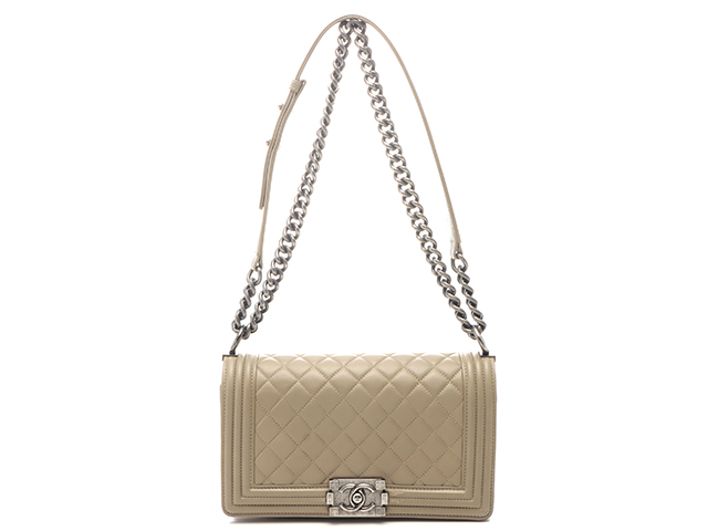 シャネル CHANEL ボーイ25 ベージュ CHANEL シャネル ショルダーバッグ ボーイシャネル マトラッセ