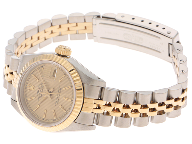 ロレックスタイプ　自動巻き 腕時計 ゴールド　ROLEX ROLEX ロレックス デイトジャスト 1985年 自動巻き レディース YG/SS